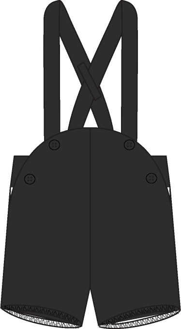 Analogie by Lil Legs Occasion Wear Collection Boys Velvet Overall - AF26R610