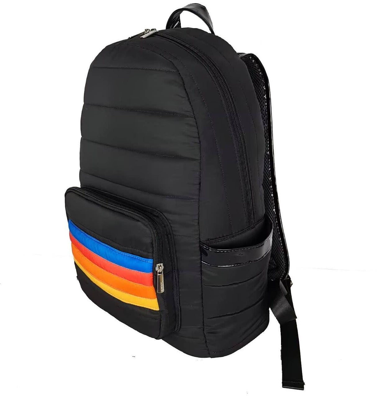 Top Trenz Retro Stripes Puffer Backpack - BP-PUFB-RETRO