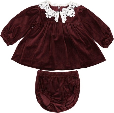 Klai Baby Girls Velvet Outfit - TD28106