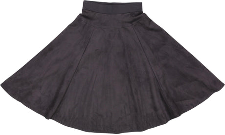 Paniz Womens Suede A-Line Skirt - SK490-1