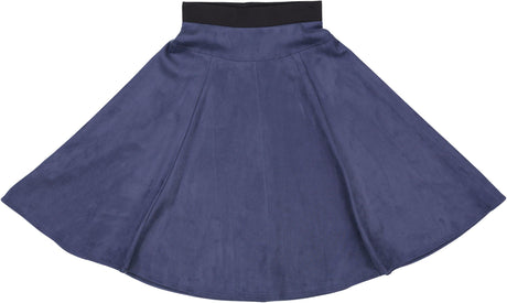 Paniz Womens Suede A-Line Skirt - SK490-1