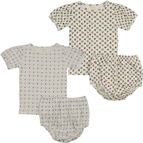 Lil Legs Camp Scouts Collection Baby Toddler Boys Girls Puff Sleeve Outfit Set - PSTST