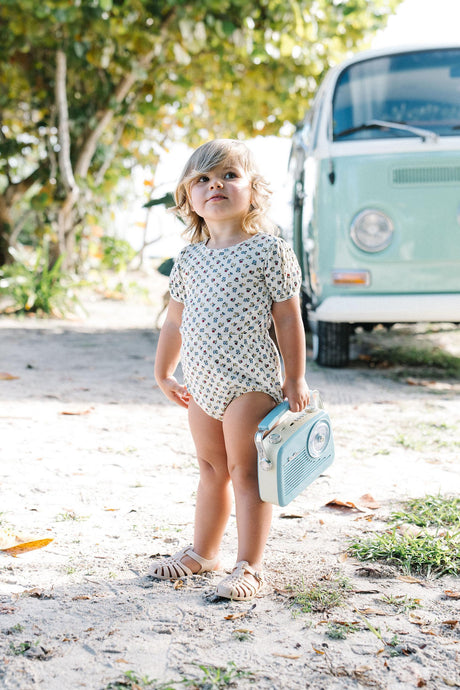 Lil Legs Camp Scouts Collection Baby Toddler Boys Girls Puff Sleeve Outfit Set - PSTST