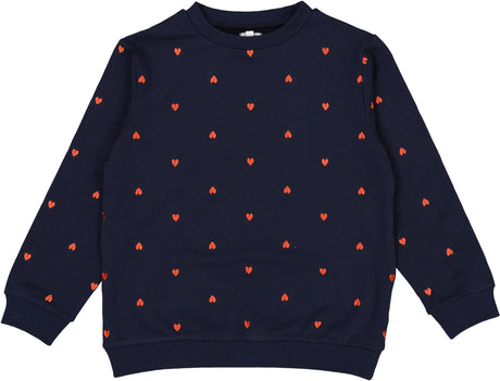 Bonjoy Girls Printed Hearts Sweatshirt - TW26010GSW
