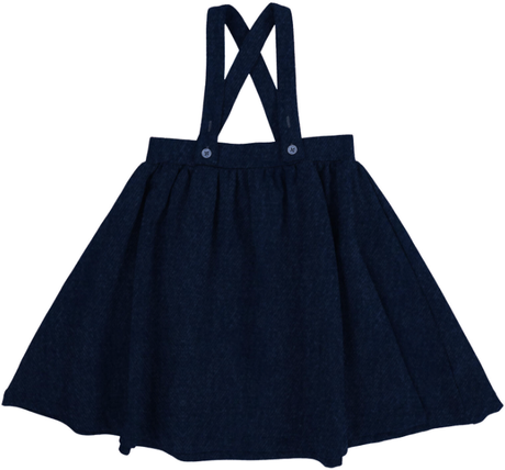 Lil Legs Wardrobe Staples Collection Girls Denim Suspender Skirt - AF26S818