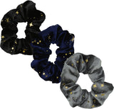 Keshet Metallic Stars Velour Scrunchy - S2551