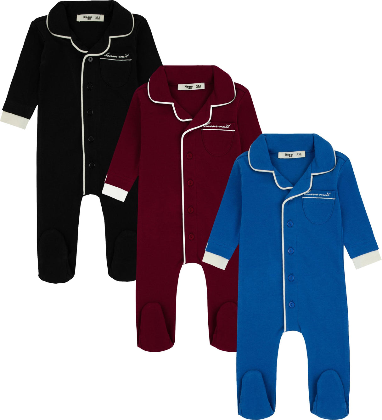 Noggi Baby Boys Girls Velour Stretchie - 215211