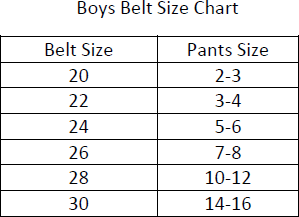 Easy Wear Boys Belt