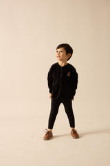 Lil Legs Dressy Loungewear Collection Boys Girls Velour Crest Pajamas - LLF26TP401