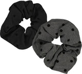 Keshet Velvet Dot Scrunchy - S2557
