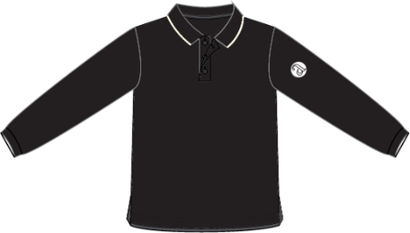 Lil Legs Wardrobe Staples Collection Boys Classic Long Sleeve Polo Shirt - AF26T718