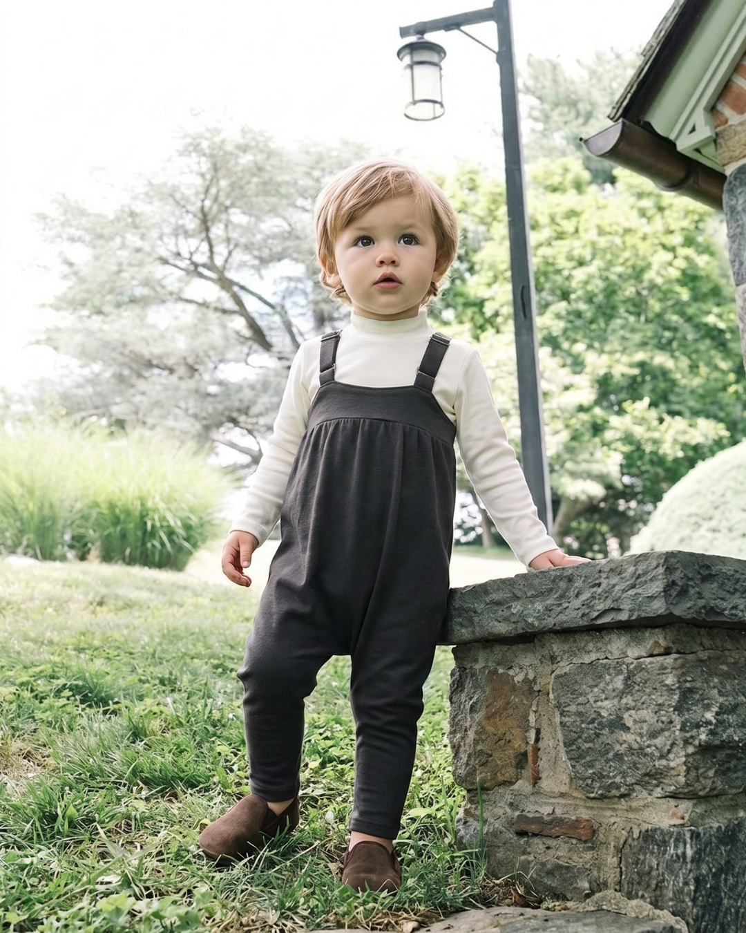 Lil Legs Dressy Loungewear Collection Baby Boys Romper - AF26R622