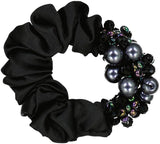 Keshet Satin & Beaded Scrunchy - S2557