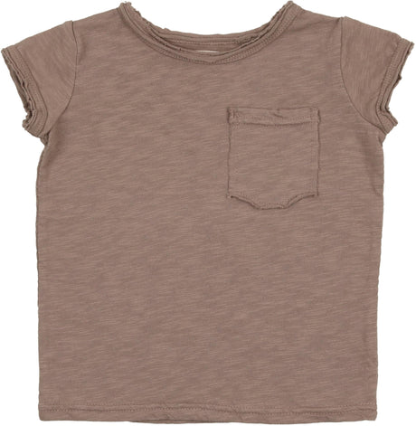 Analogie by Lil Legs Terry Collection Boys Short Sleeve Textured Cotton Rolled Edge Tee T-shirt