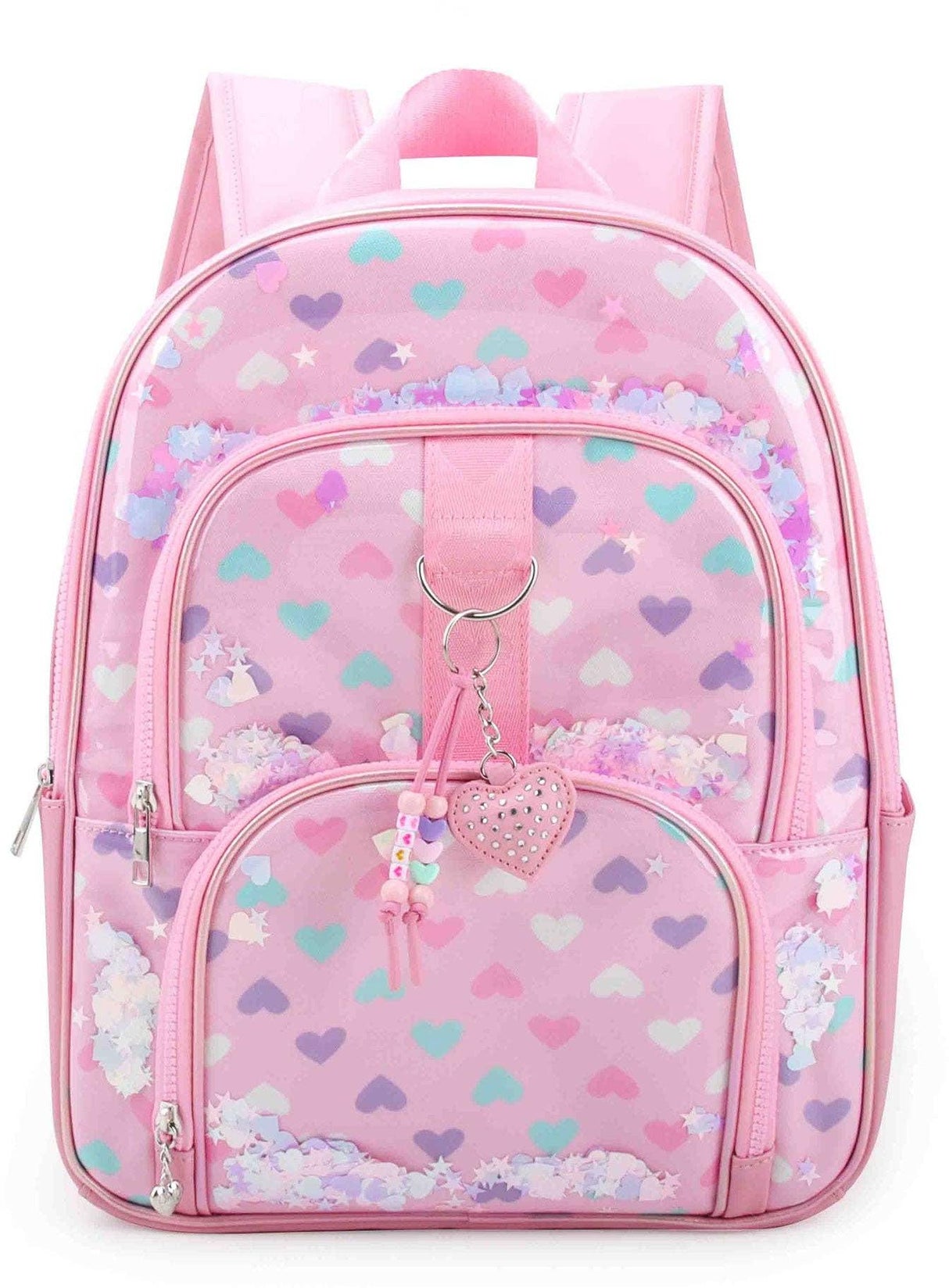 OMG Confetti Hearts Backpack - HRT-SB317