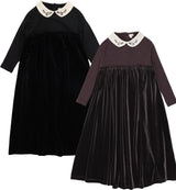 Lil Legs Dressy Loungewear Collection Girls Embroidered Collar Maxi Robe - AF26D209