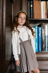 Analogie by Lil Legs Signature Collection Girls Long Sleeve Embroidered Blouse - AF26T712