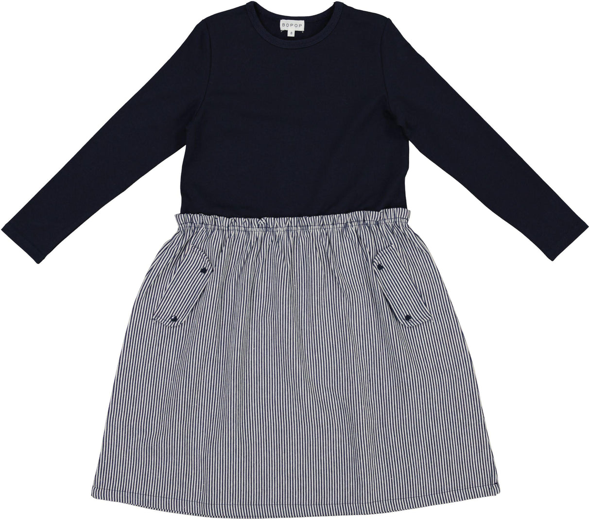 Bopop Girls Pinstripe Dress - TR14