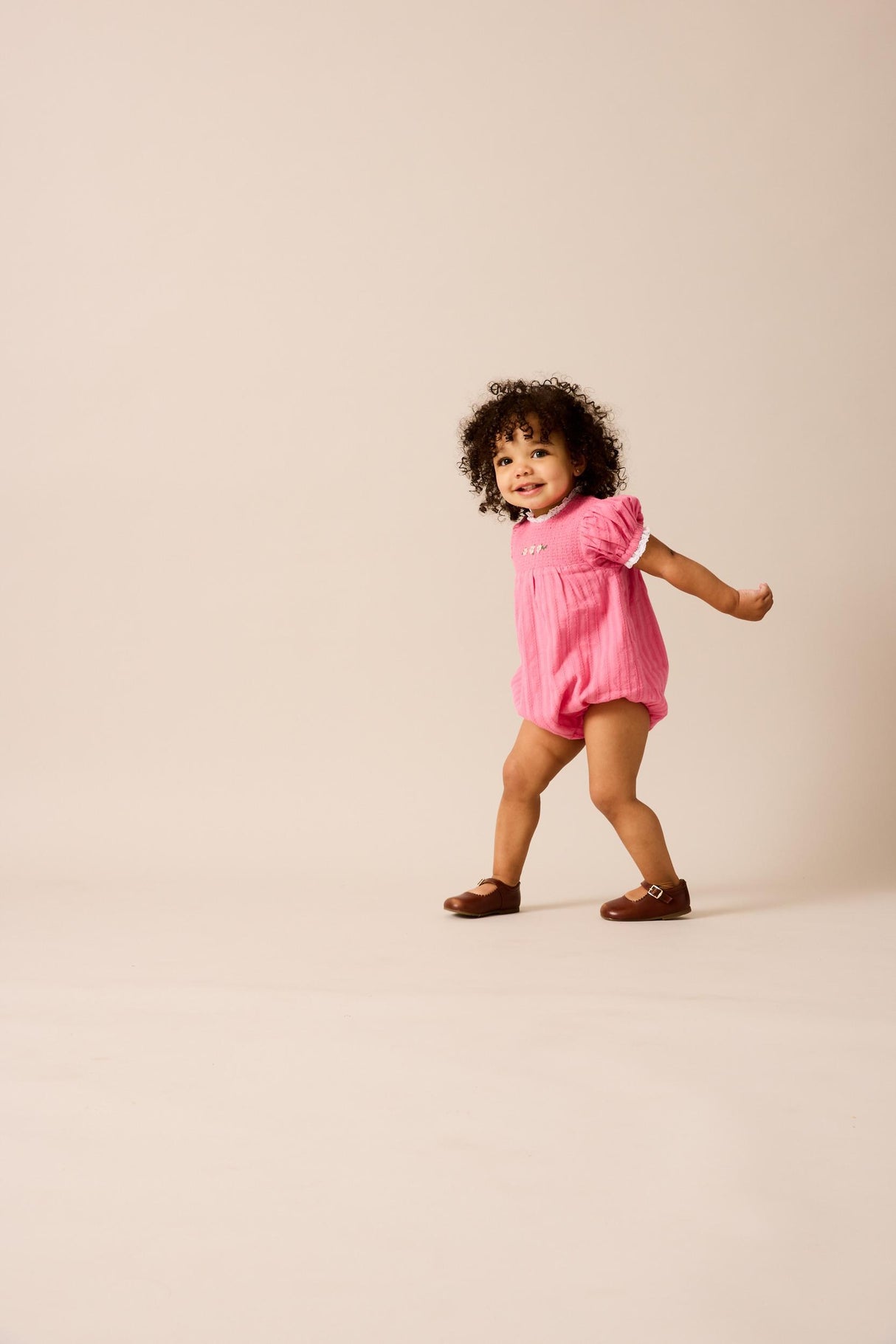 Analogie by Lil Legs Downtown Collection Baby Girls Romper - DRP