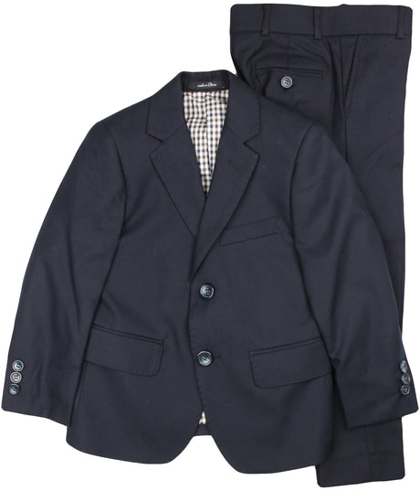 T.O. Collection Boys Navy Suit Separates - 3822-33