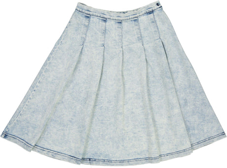 Crew Kids Girls Teens Denim Box Pleated Skirt - AL2784