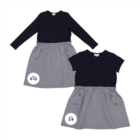 Bopop Girls Pinstripe Dress - TR14