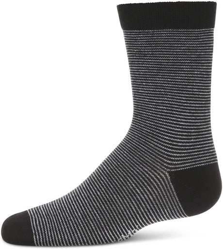 Memoi Boys Striped Crew Dress Socks - MK-170