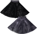 Paniz Womens Velour A-Line Skirt - SK490