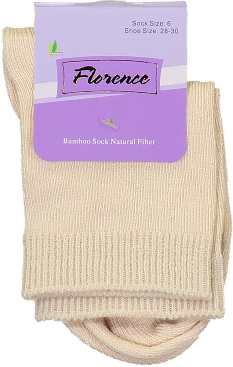 Florence Boys Girls Unisex Bamboo Cotton Crew Socks - 179