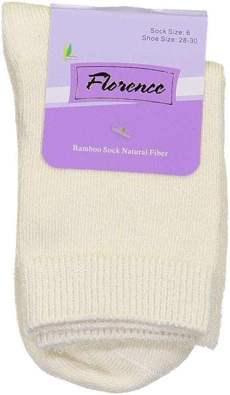 Florence Boys Girls Unisex Bamboo Cotton Crew Socks - 179