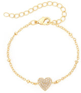Tiny Gem Girls Diamond Heart Bracelet - TG1048