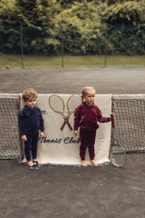 L'amour Lou Boys Girls Velour Polo Pajamas - LLFW04