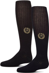 Memoi Girls Crest Ribbed Cotton Tights - MKF-4081