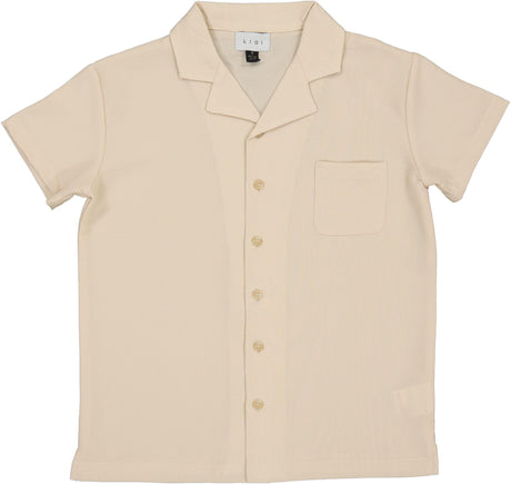 Klai Boys Textured Short Sleeve Dress Shirt - TD2997