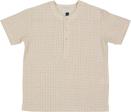 Klai Boys Gingham Short Sleeve Dress Shirt - TD29118