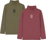 Bonjoy Boys Girls Corduroy Detail Turtleneck - TW26012TU
