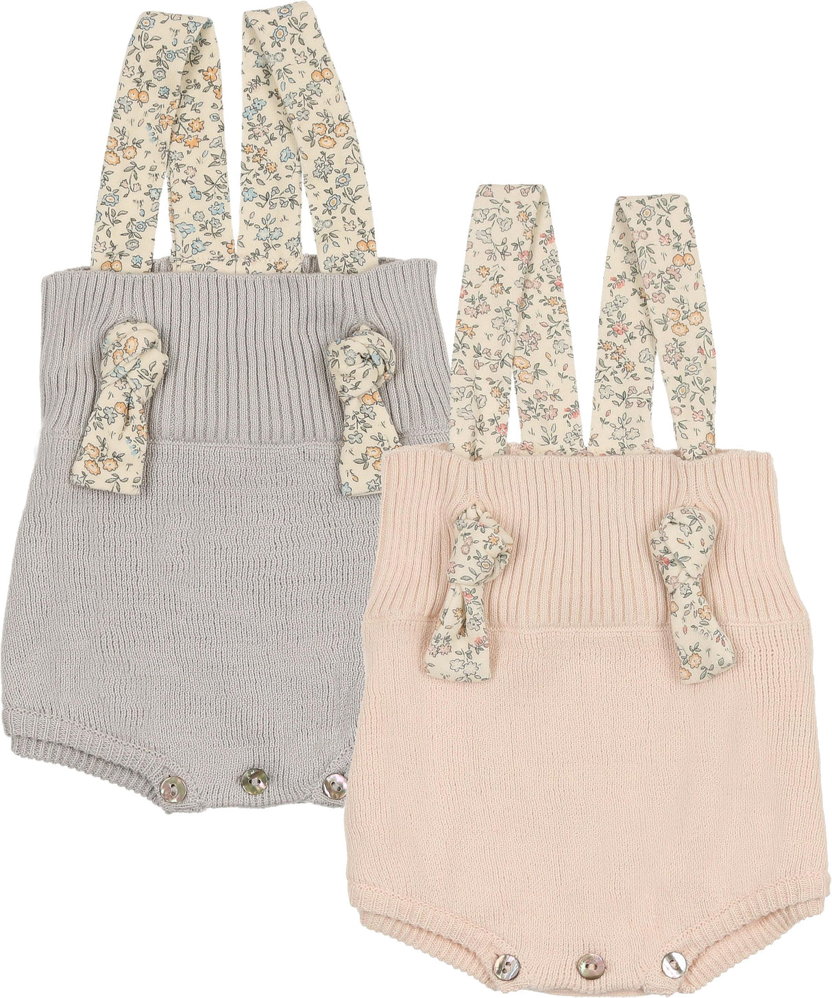 Bee & Dee Baby Boys Girls Organic Ditsy Knit Romper - IODR