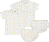 Bee & Dee Baby Boys Girls Pineapple Print Terry Outfit - ITP2