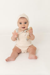 Bee & Dee Baby Boys Girls Organic Ditsy Knit Romper - IODR