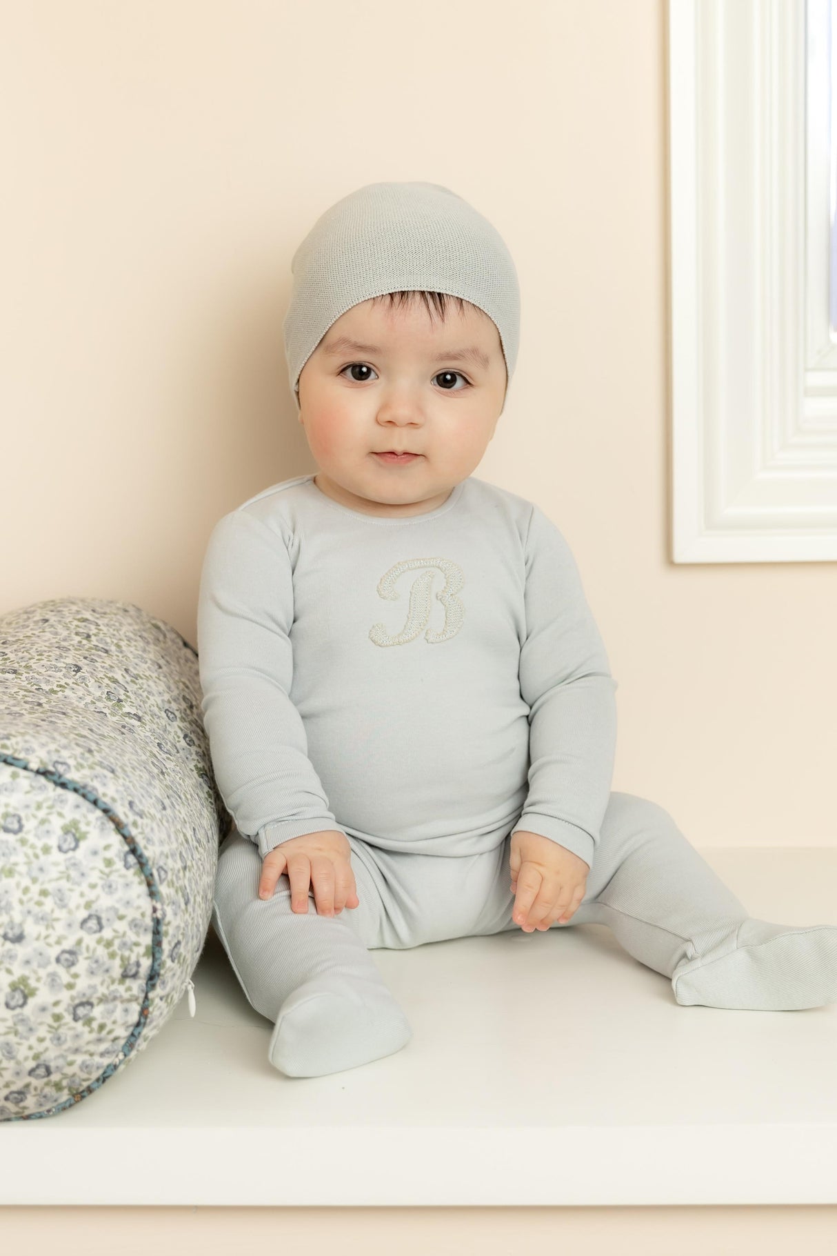 Bee & Dee Baby Boys Girls Knit Applique Cotton Stretchie, Vest, Bonnet Set - IKA