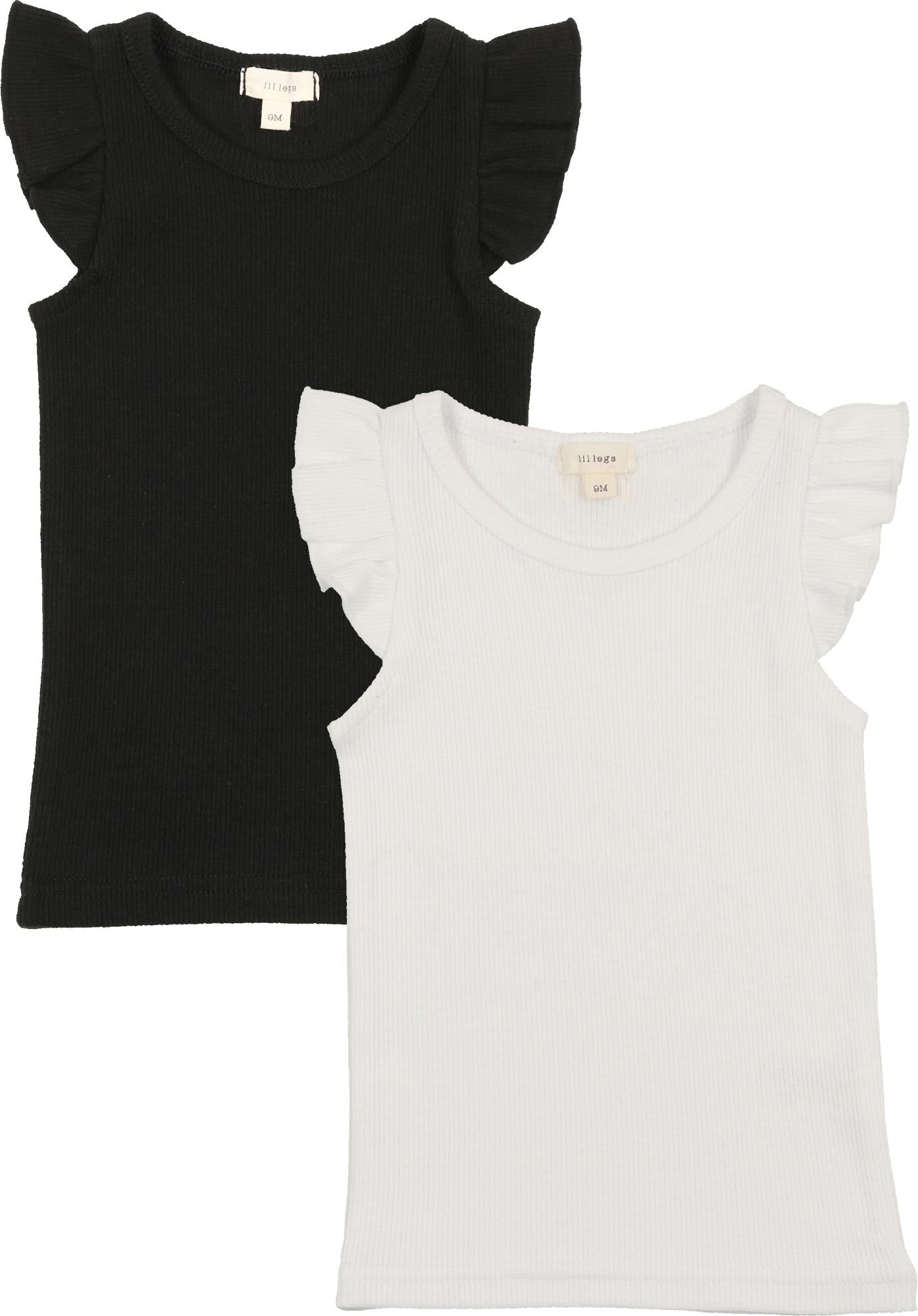 Lil legs Ribbed Tank - Black Lil legs Ribbed Tank - Black