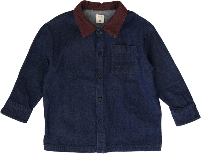 Denim/Burgundy