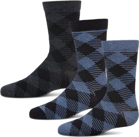 Memoi Boys Argyle Crew Dress Socks - MK-147