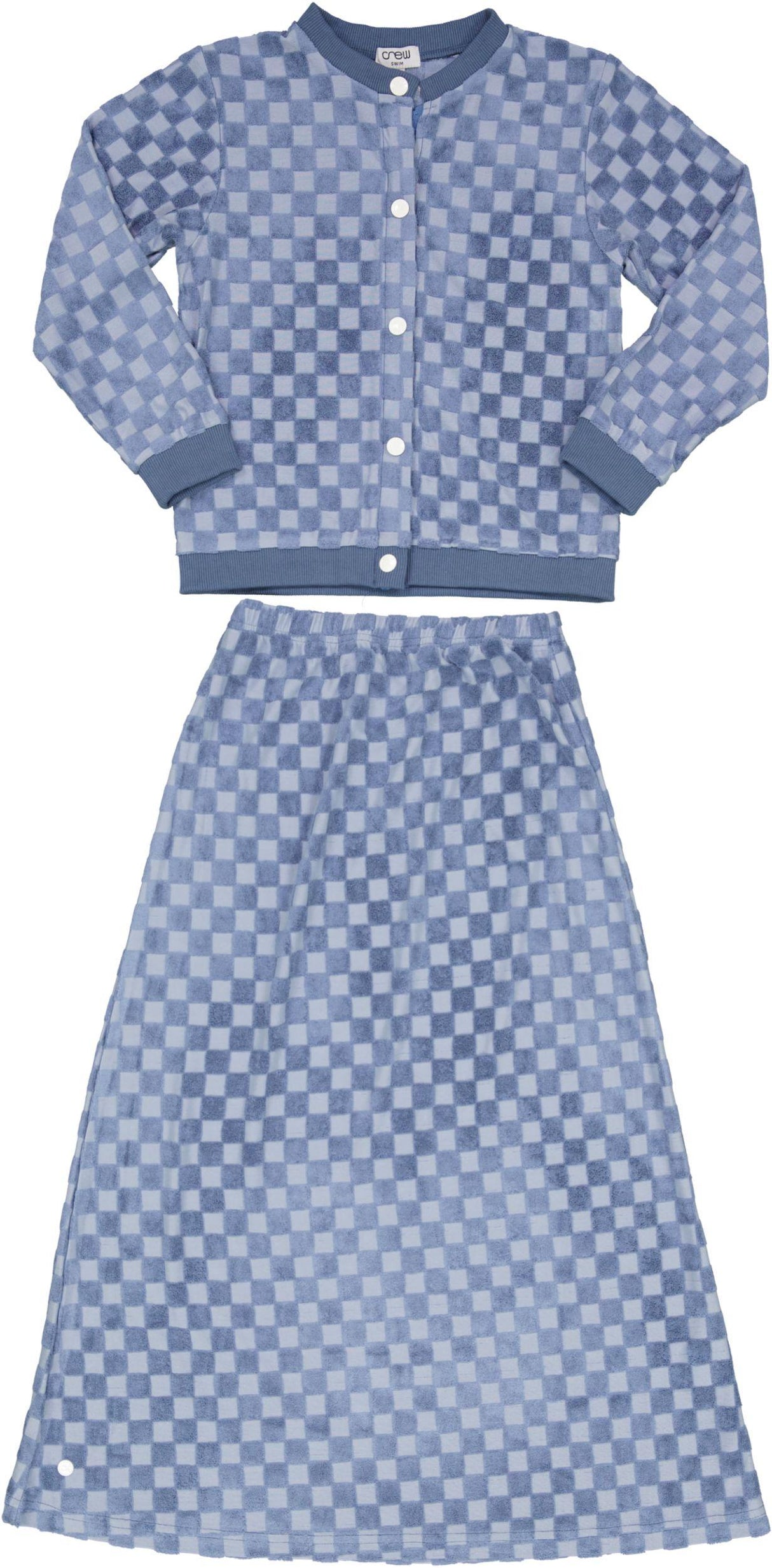 Crew Kids Girls Checkered Terry Outfit - AL25131