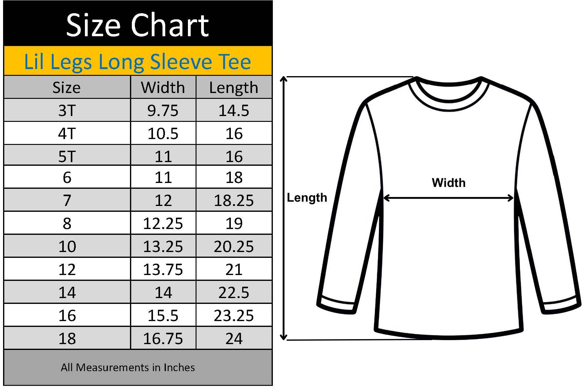 Lil Legs Bamboo Collection Boys Girls Long Sleeve T-shirt Tee
