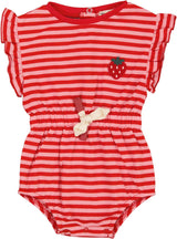Teela Baby Girls Stripe Appliqe Romper - 20-063
