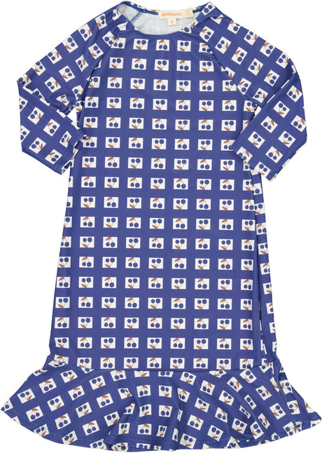 Sunburnt Girls Teens Checked Swim Dress - SB6CY3010D