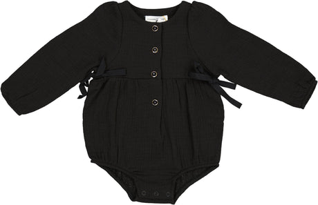 Charlotte & George Baby Girls Woven Romper - WB5CP7258O