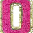 Letter O - Hot Pink
