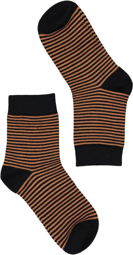 Florence Boys Girls Unisex Bamboo Cotton Striped Crew Socks - 179S